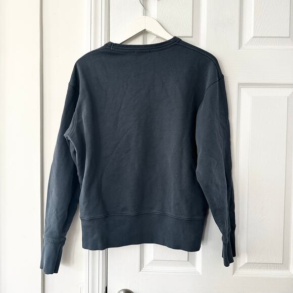 Acne Studios Slate Grey Blue FN-MN-SWEA00033 Crewneck Sweatshirt Medium - Picture 7 of 8